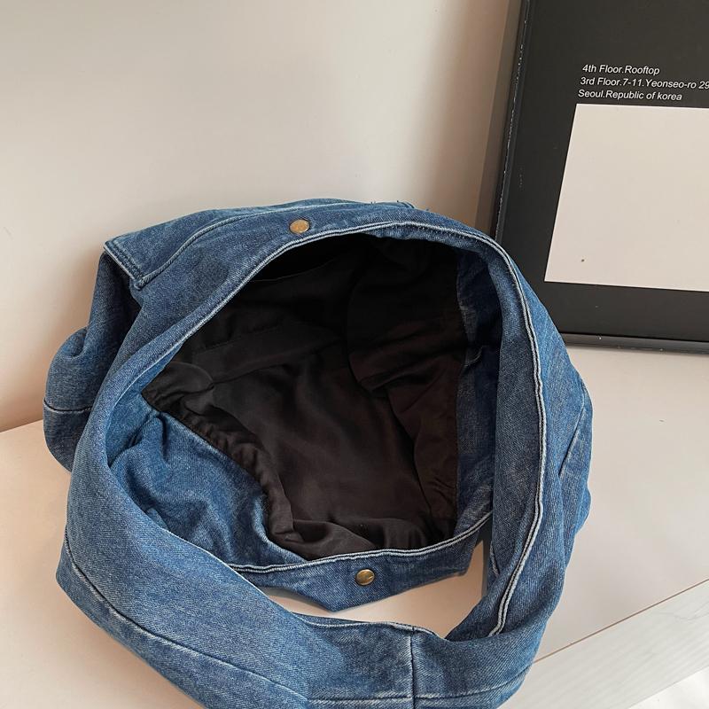 Women's Bag Shoulder Bag Underarm Bag Commuter Denim Bag