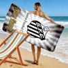 Name Custom Santos FC Print Beach Towel, Large Soft Quick Dry Towel for Beach Camping Swimming