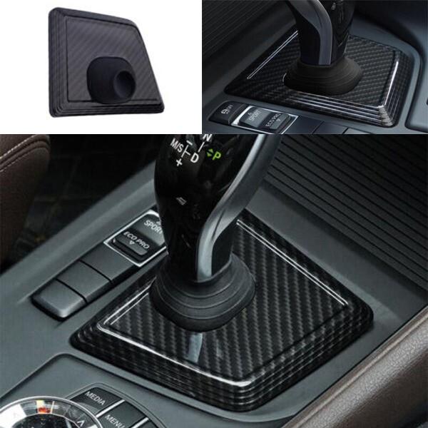 Central Console Gear Shift Panel Trim ABS Carbon Fiber 2020-2022 For BMW X1 X2