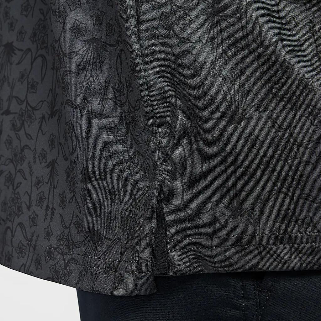 Nike Dri-Fit Tour Quick-Dry Golf Pullover Printed Short Sleeve T-Shirt Men Tops Coal-Black White HM5795-060