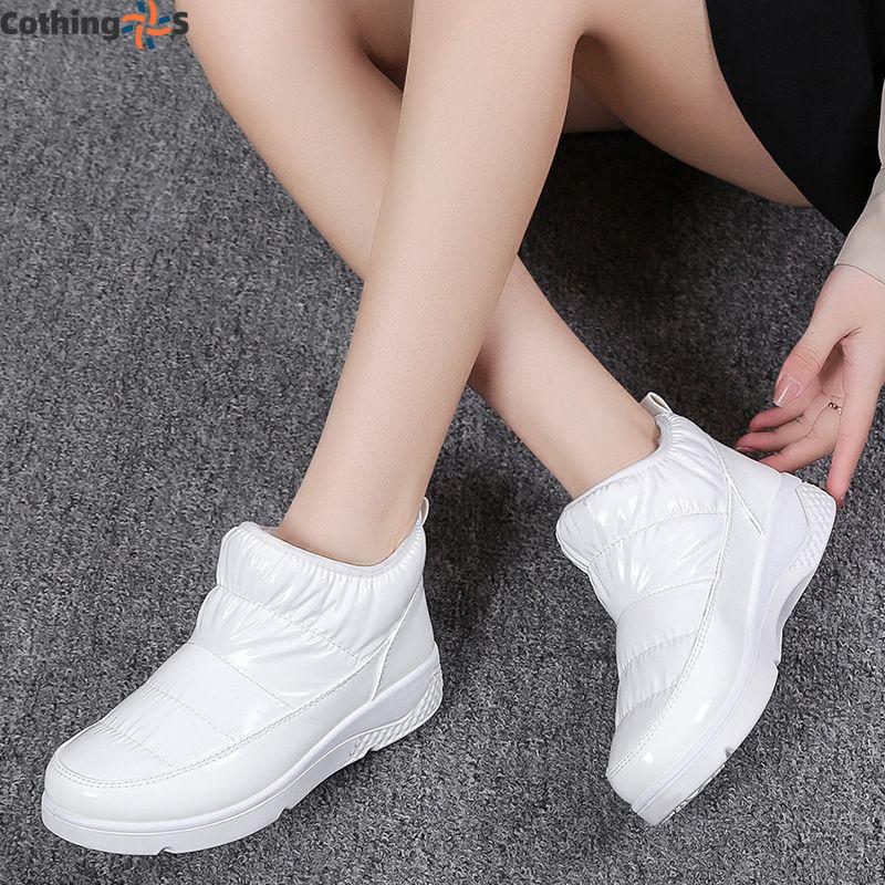 Waterproof Thickened Cashmere Fashion Cotton Shoes Ladies Snow Boots