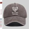 pc HeartShaped Paw Print Dog Lover Pattern Printed Baseball Cap Casual Decorative Design Sun Hat Comfortable And Lightweight