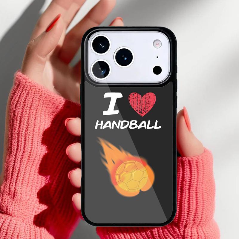 Stylish Playing Handball Phone Case for iPhone 17 Air 16e 15 14 13 Pro Max Back Cover for 12 11 Pro Coque