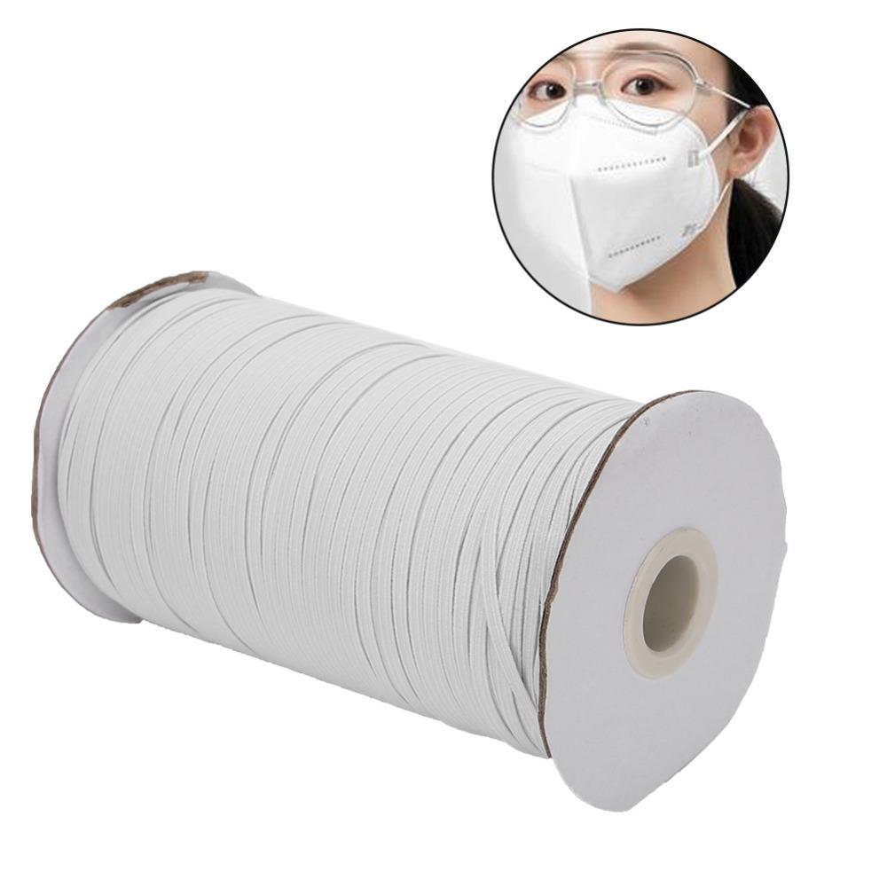1pcs 200 Yards Length Flat Elastic Band 1/8 Inch Width Knit Elastic Ribbon For DIY Crafts