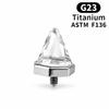 Stainless Steel Flat Back Stud Crystal Cone Cartilage Earring Gifts Piercing Stud  Ear Piercing
