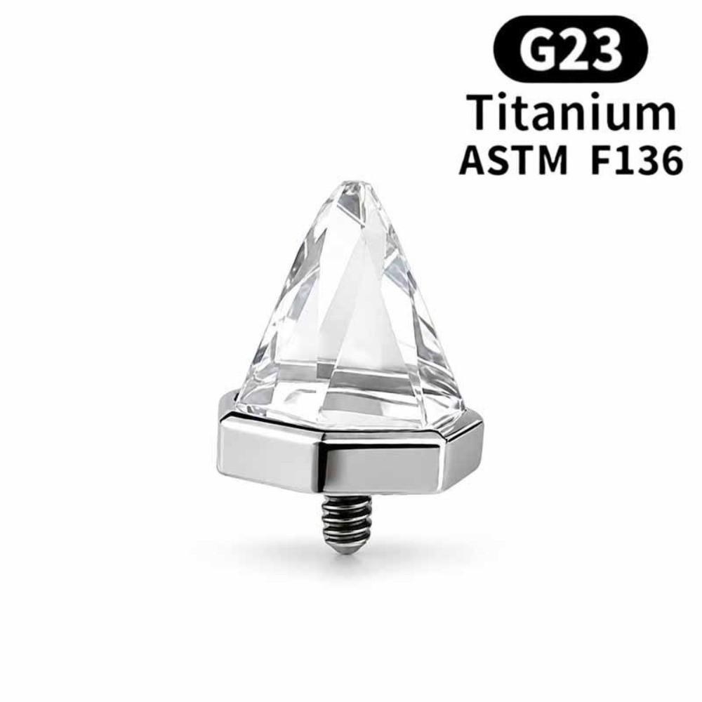 Stainless Steel Flat Back Stud Crystal Cone Cartilage Earring Gifts Piercing Stud  Ear Piercing