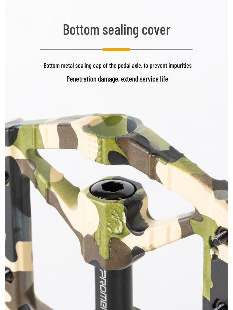 PROMEND Fargerike Nylon Sykkelpedaler med 3 Kulelager for Terreng- og Landeveissykler.