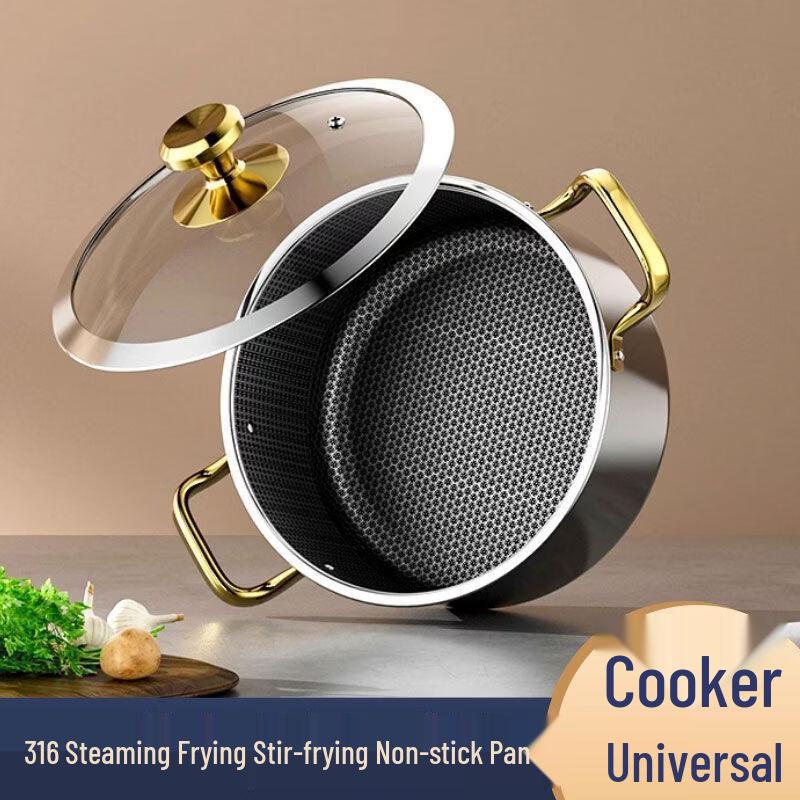 Chef Yi Qi 28cm Thickened Stainless Steel Soup Pot