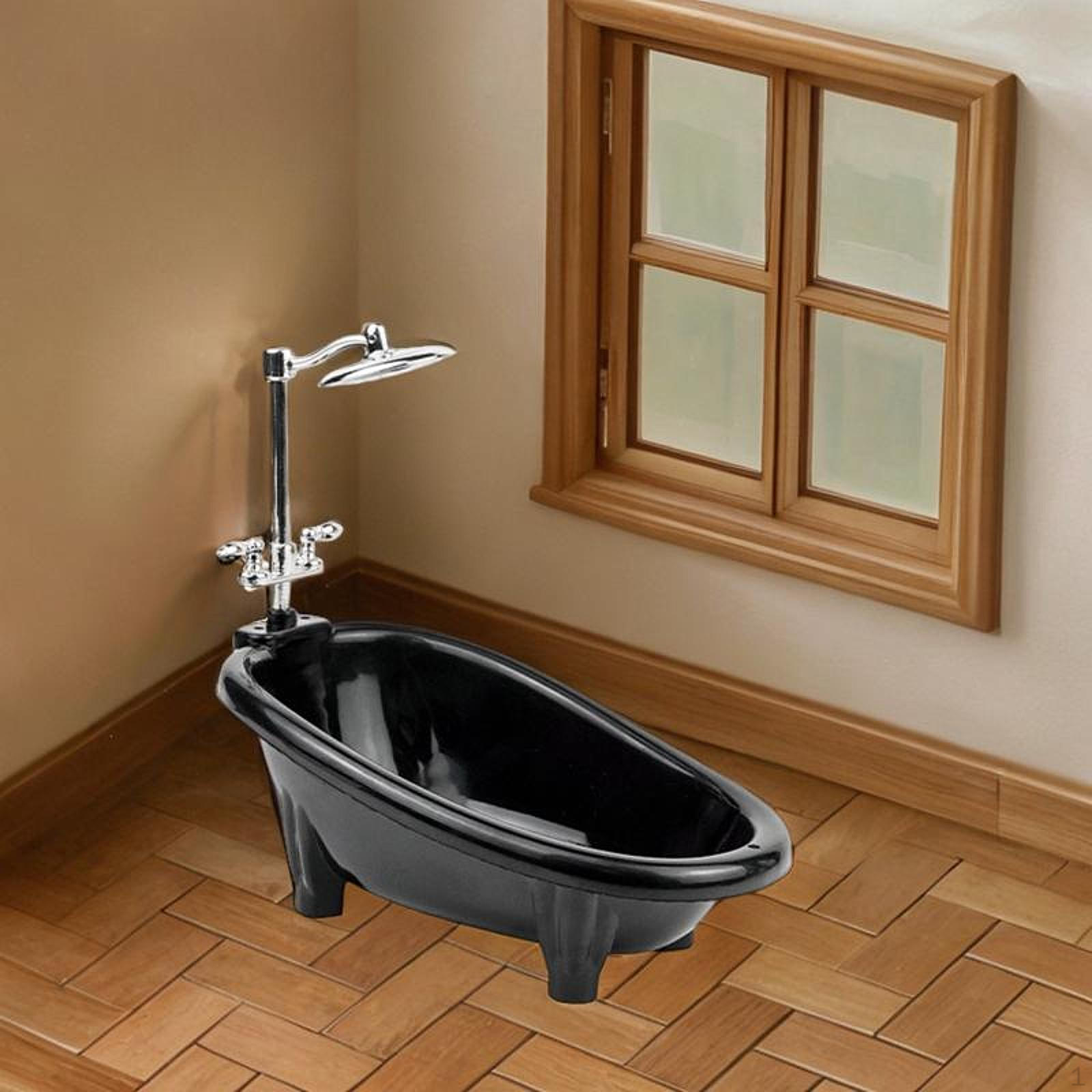 Мини-ванна Ванна Модель Игрушка Куклы Игровой набор Ролевая игра Миниатюрная мебель Ванная комната