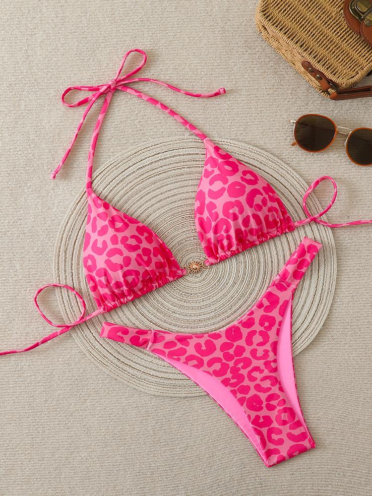 Seksowny Bikini Panterka 2026 Kostium Kąpielowy Damski Trójkątny Kostium Kąpielowy Kobieta Damska Odzież Kąpielowa Zestawy Mikro Bikini Brazylijskie Biquini