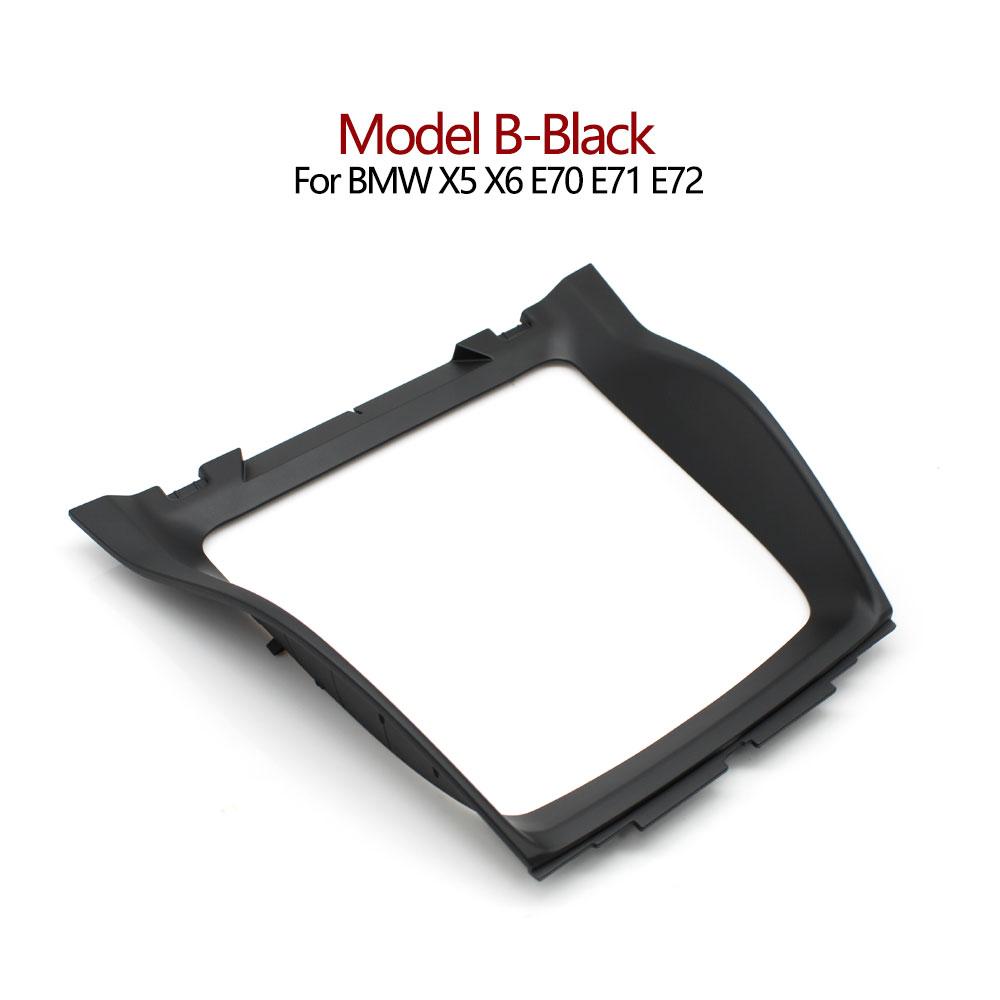 LHD RHD Car Front Center Console Water Cup Holder Decorative Cover Panel Trim For BMW X5 X6 E70 E71 E72 51166956756 51169129401