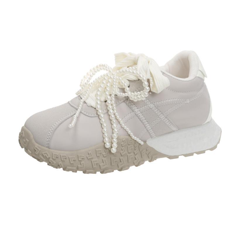 Ballet style thick-soled inner height-increasing Forrest Gump shoes for women's 2025 new small height-increasing and thin casual sports women's shoes