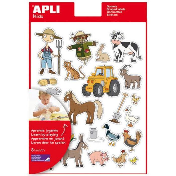 Gommettes La ferme x 66