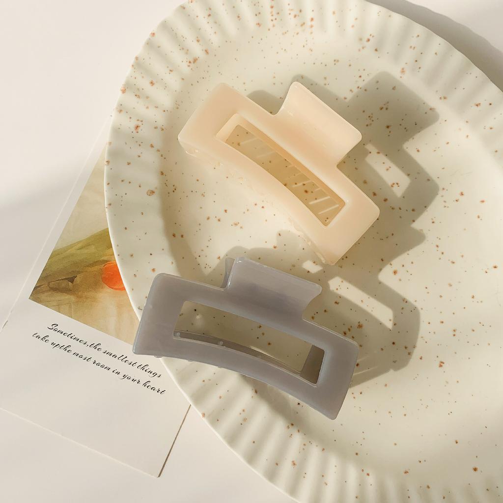 Korean Women Girls Plastic Hair Claws Hair Clips Headwear Large Size Hairpin Crab Barrette Fashion Ornament Hair Accessories