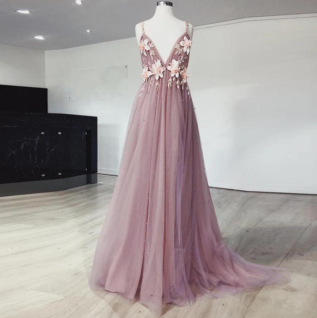 Women's Sexy Suspender Open Back Wedding Party Wvening Dress