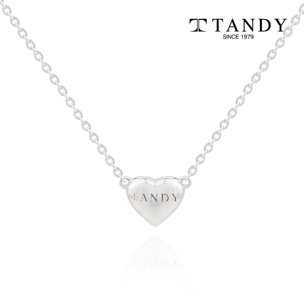 [Tandy] Tandy 92.5 Silver Volume Heart Pendant Necklace Tdn603