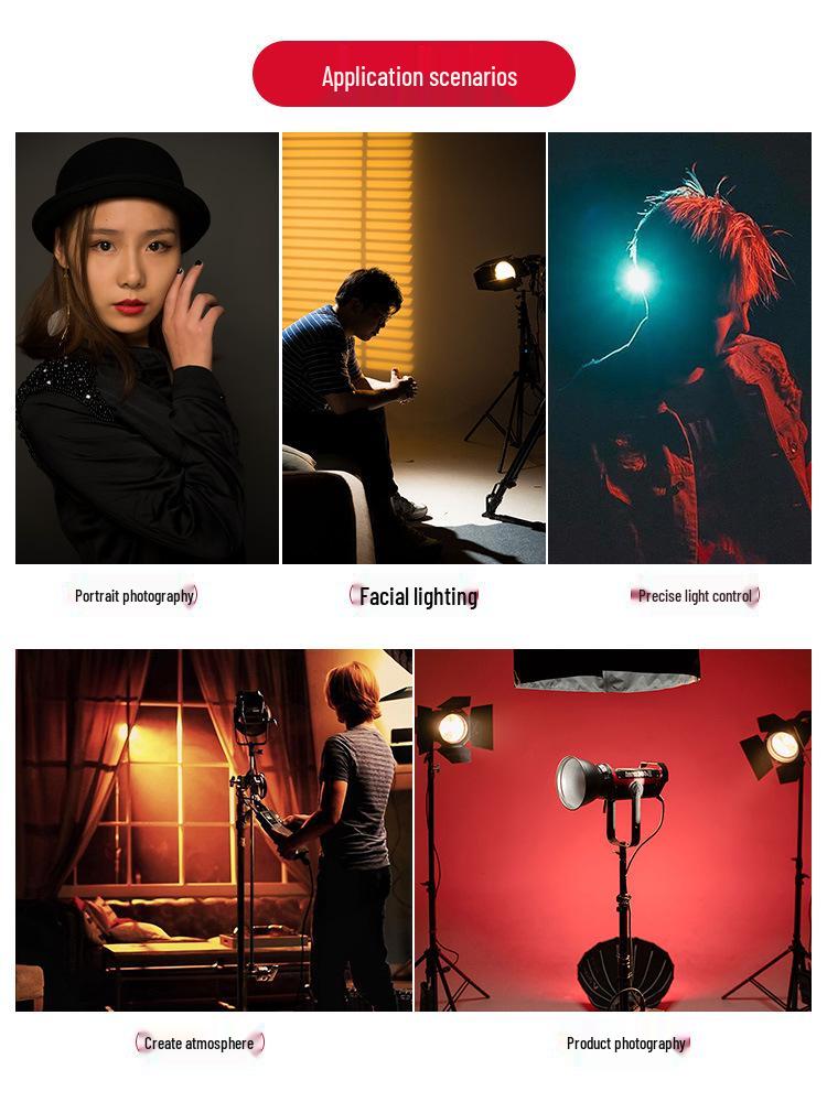 Aputure Four-Leaf Barndoors Light Shaper for Bowens Mount, Compatible with LS120DII & LS300D