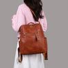 New wide shoulder strap large capacity student backpack fashionable niche design high sense backpack women