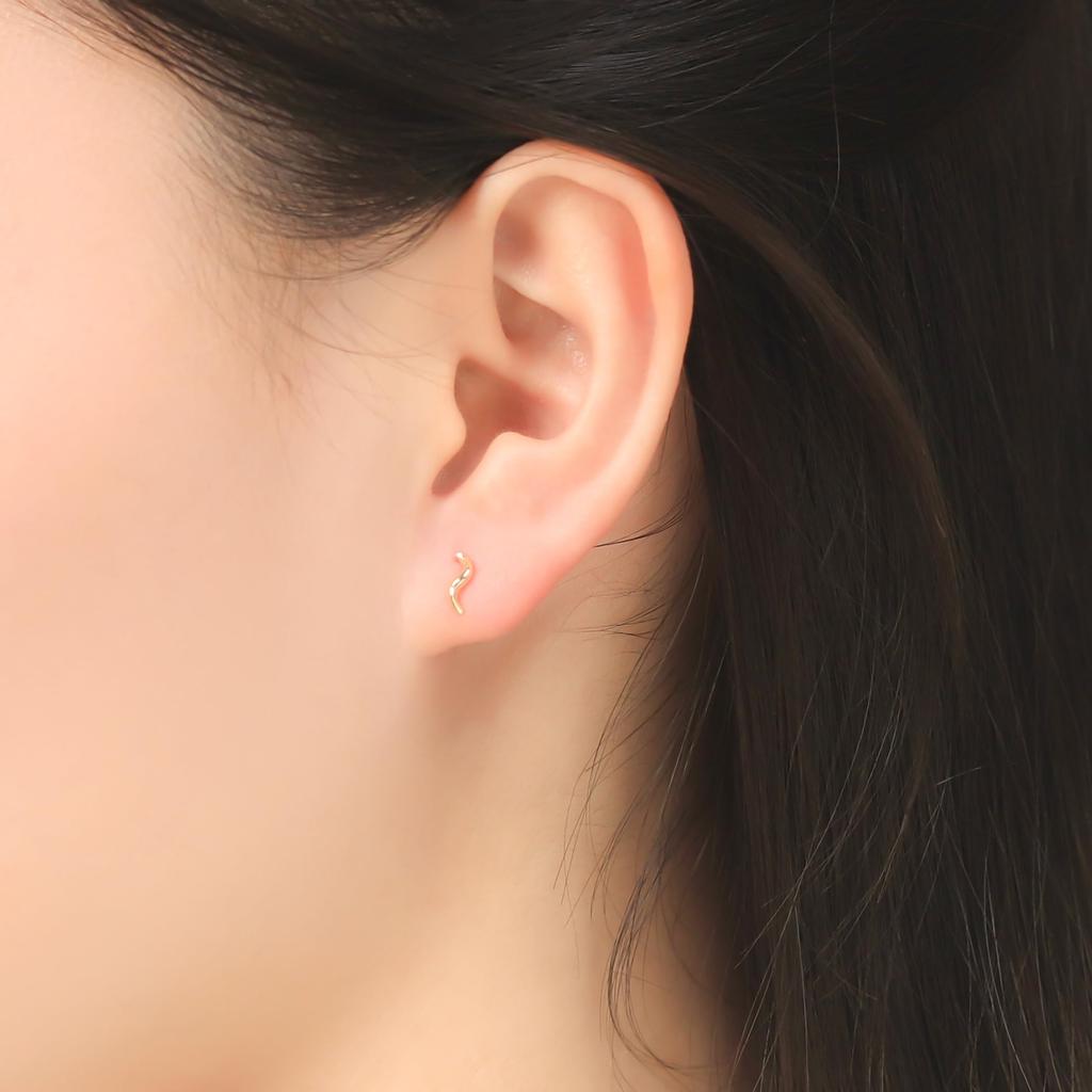 ESTELLE [Official] Women's Earrings, 10K Yellow Gold, 0202-3259-0019-0000