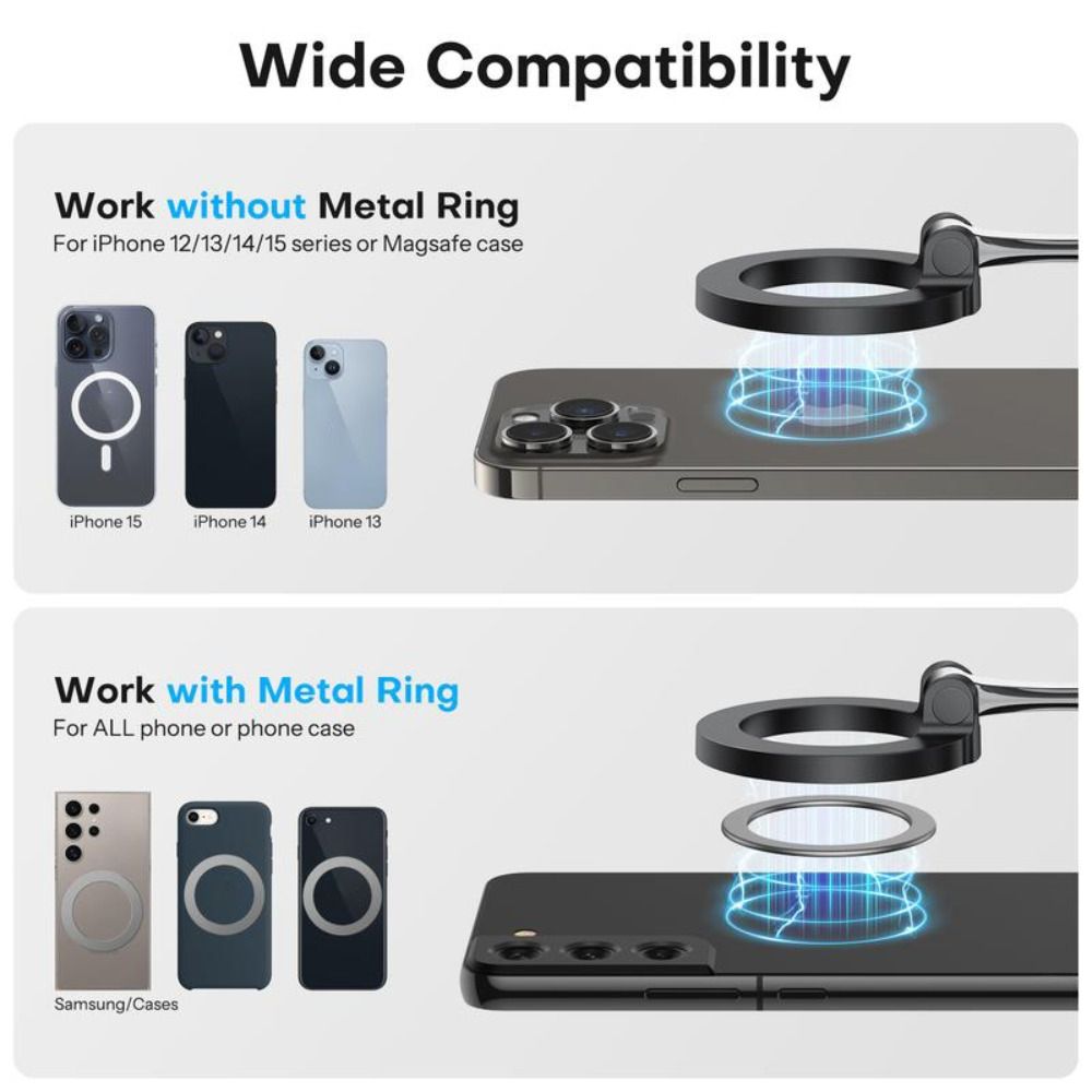 Foldable Travel Phone Holder 360° Rotating Magsafe Stand New Magnetic Airplane Phone Stand