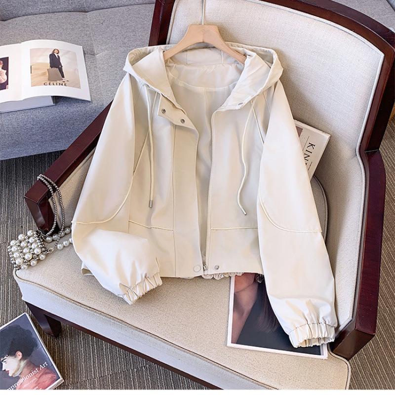 Jacket Jacket for Women Spring and Autumn New Style Small Casual Workwear Hooded Jacket Top
