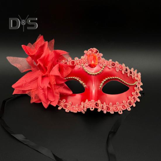 Pernă de față pentru mascarada pentru femei, venețienă, petrecere de Halloween, pernă pentru ochi, rochie de lux, costum de bal de bal pentru carnavalul de Mardi Gras