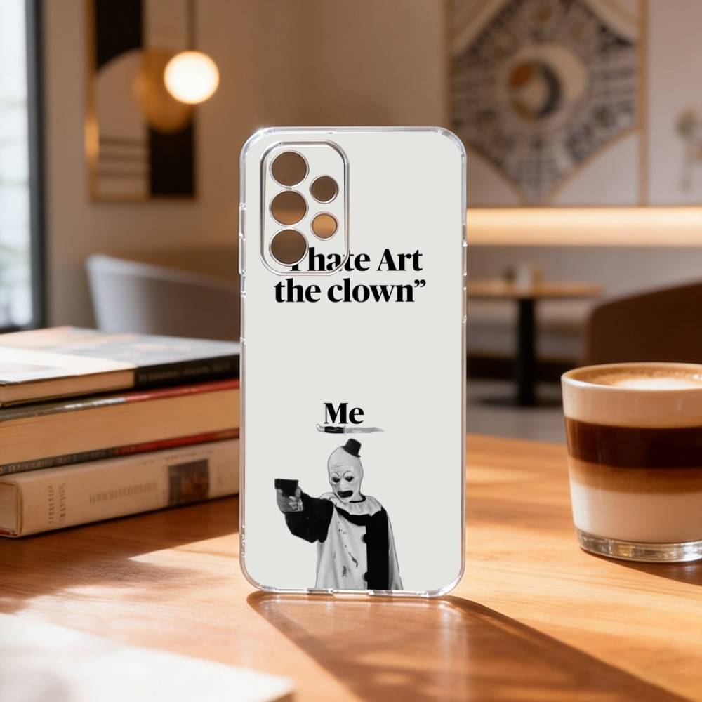 Art the Clown horror Terrifer Phone Case Transparent Silicone Soft For Samsung S25,S24,S21,S22,S23,S30,Ultra,S20,Plus,Fe