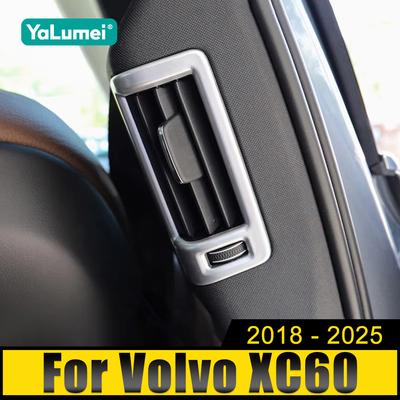 Für Volvo XC60 V90 S90 2018-2021 2022 2023 2024 2025 ABS Auto B-Säule Hinten Klimaanlage Outlet rahmen Dekoration Aufkleber Trim