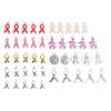 Pack of 50 Alloy Ribbon Pendant Beads for DIY Crafts Metal Drop Oil Choker Charm