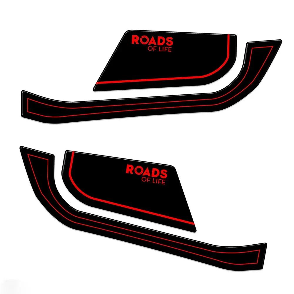For Tracer 9 Red 2025 Motorcycle Accessories 3D Epoxy Sticker Protection Tank Pad Kit