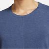 Nike Dri-FIT Yoga Quick-Dry Short Sleeve T-Shirt Men Tops Navy Print BV4035-410