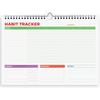 Hadigu Habit Tracker Calendar (Undated 12 Month) with Spiral Bound and Hanger, A4 Size (8.3"x11.7"), Habit Planner, Daily Weekly and Monthly Tracker,