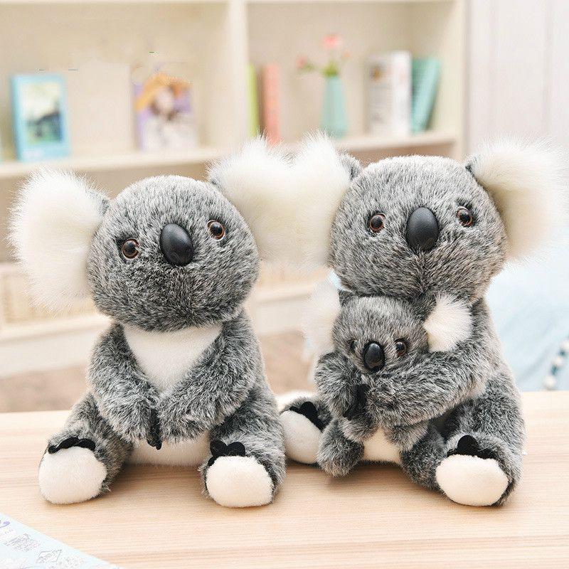 Adorable Koala Bear Plush Toys Featuring Sitting Mother And Baby Stuffed Dolls