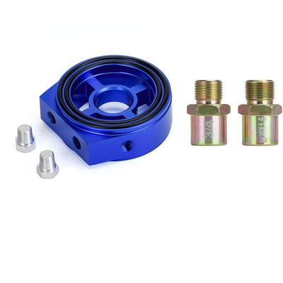 Racing M20X1.5 3/4-16 1/8 NPT Aluminum Oil Pressure Gauge Oil Filter Sandwich Adapter Car Accessories