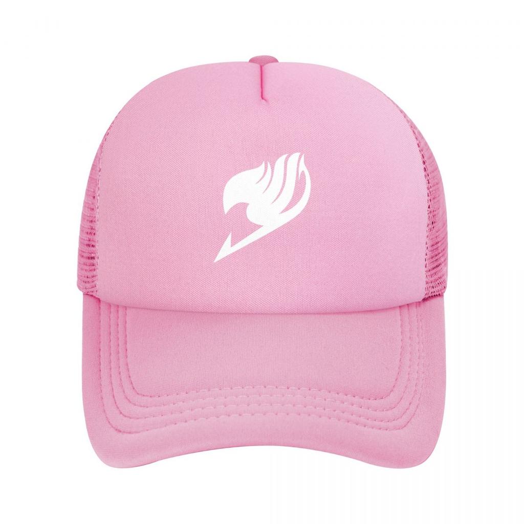 Anime Fairy Tail Baseball Cap for Unisex Women Bulk Snapback Trucker Hats Adjustable Unisex Fishing Mesh-Back Hats