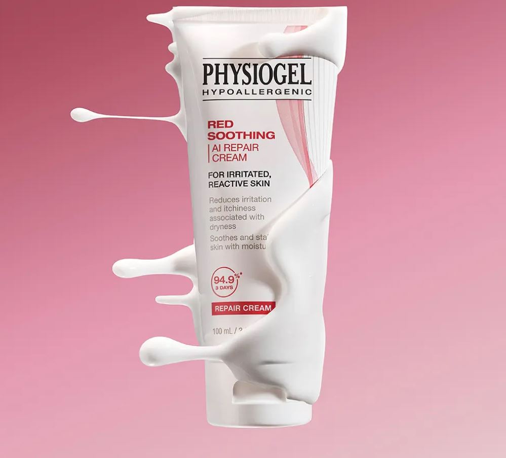 PHYSIOGEL Red Soothing AI Repair Cream 100ml — Hydrating & Barrier-Soothing Repair Cream for Sensitive Skin