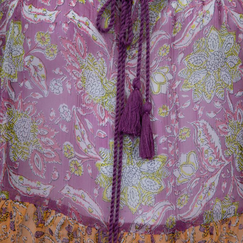 Haut manches longues loah transparent à fleurs Femme ANTIK BATIK