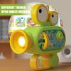 Kids Projector Toy Adjustable Projection Distance 12 Discs 96 Images Educational Learning Torch Flashlight with Stand Theater Gift for Boys Girls
