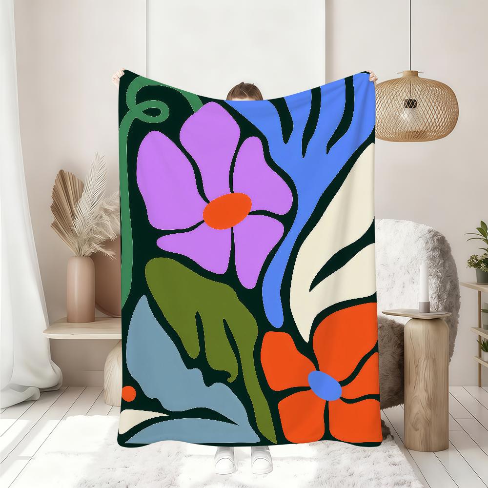 Vintage Abstract Feed Your Mind Classic Blanket Soft Throw Blanket for Home Bedroom Bed Sofa Picnic Travel Office Blanket Gift