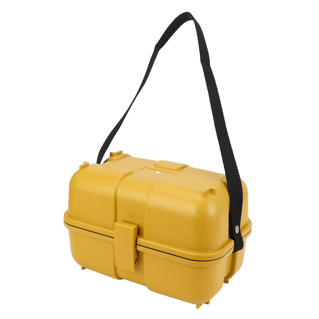 Surveying Level Case Leveling Instrument Case Single Lock Plastic Total Station Level Storage Box for Surveying Equipment Yellow