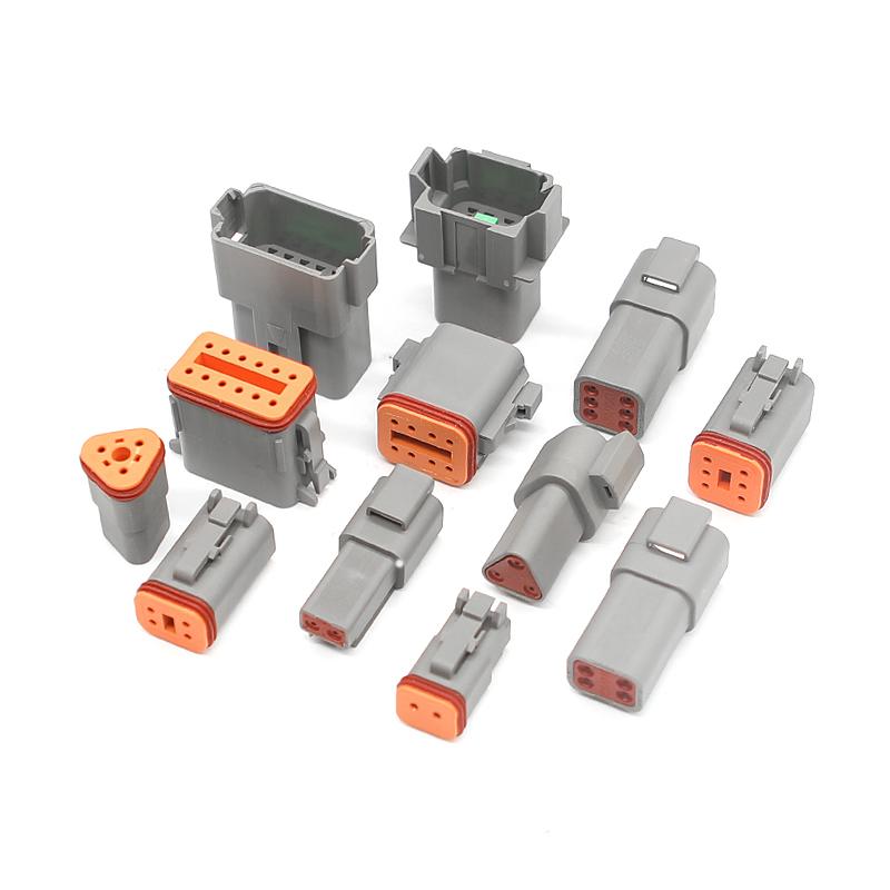Hot Sale 2/3/4/6/8/12pin DT Series Manufacturer Male Female Automotive Waterproof Connector Factory DT04-2P DT06-2S