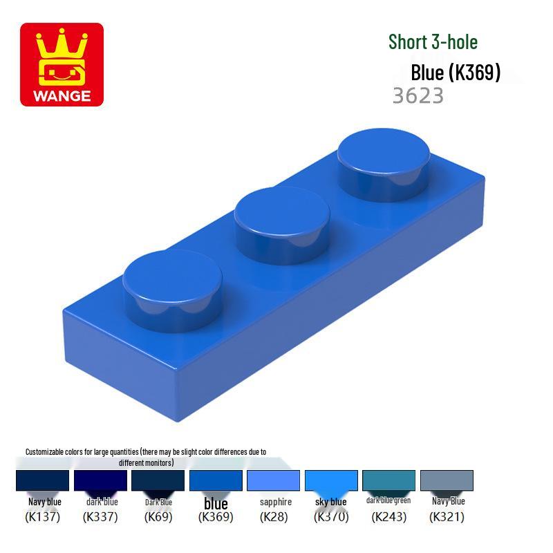 Wange 3623 Building Blocks: Compatible DIY Science Education Toy with Assembly Parts and Short 3-Hole Design
