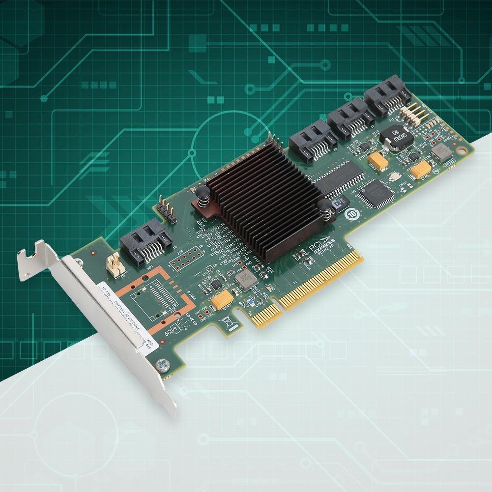 Dual Mode SATA for SAS 4-Port Disk Short Bezel Array Card LSi 9212-4i 6GB for Windows 10  8  7IT