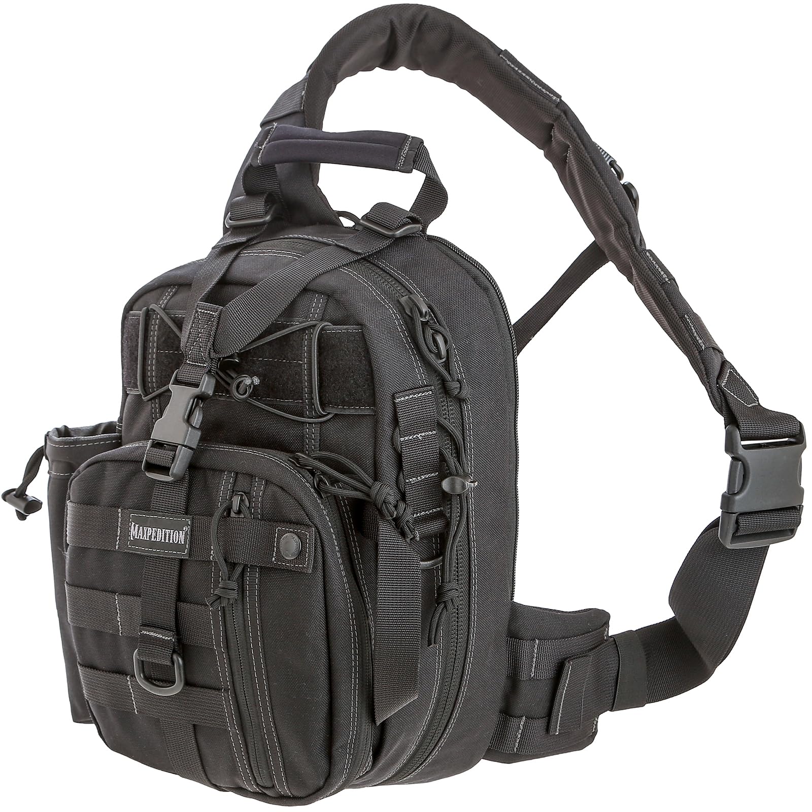 

Компактний тактичний ремінь Maxpedition Noatack Gear Slinger 8L, виготовлений із міцного матеріалу, ідеально підходить для активного відпочинку [MAXPEDITION] (Чорний) Pack, Nylon, EDC, Urban, (0419B)