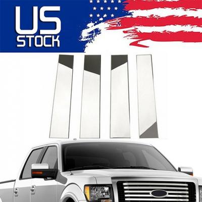 Chrome Pillar Posts For 2004-2014 Ford F150 F-150 Door Panel Trim Cover 4pcs US