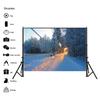 Winter Theme Snow Scene Background Nature Landscape Sky Snowflake Christmas Portrait Prop Party Decoration Banner