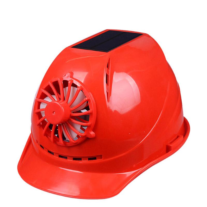 Na solární napájení Bezpečnostní přilba Venkovní pracovní ventilátor Ochranná přilba Stavební pracoviště ABS Ochranný kryt ventilátoru Napájení solárním panelem