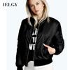 Neue einfarbige kurze Stehkragen-Reißverschlussjacke, modischer, lockerer Mantel