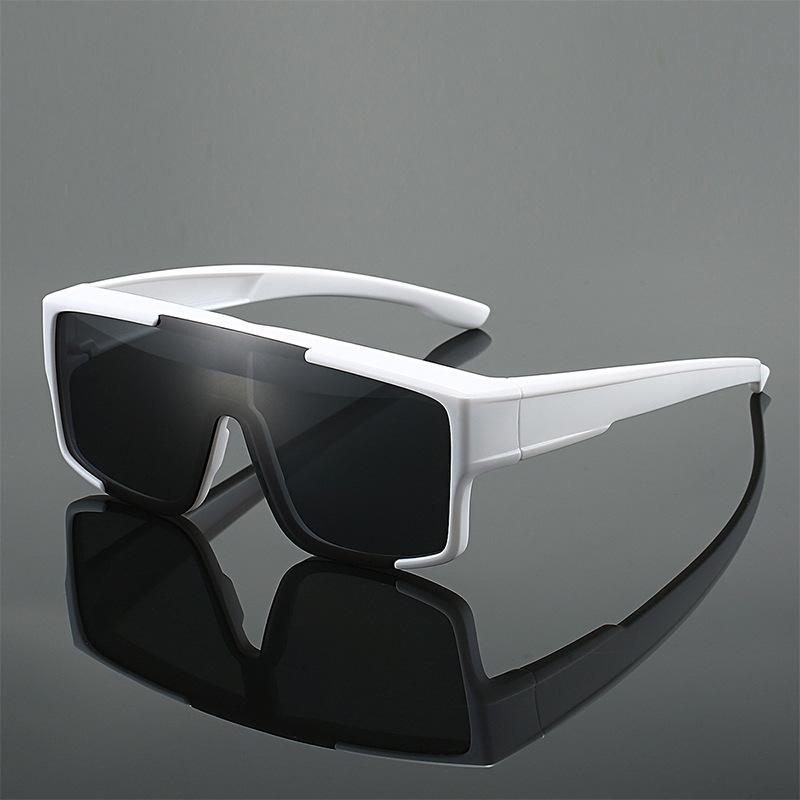 

Non-polarized Men Wrap Around Fit Over Sunglasses One Mirror Dual-useMountaineering, Windproof Sports Women Eyepiece