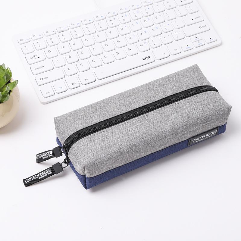 Extra-Large Capacity Double Layer Waterproof Oxford Cloth Pencil Case for Students